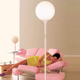 意大利Artemide Castore35 卧室书房客厅简约创意圆形玻璃落地灯