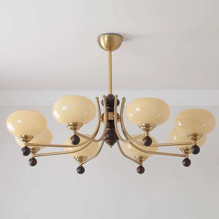 法式中古全铜vintag客厅柿子吊灯美式复古轻奢胡桃木色卧室餐厅灯,纺织面料/辅料/配套,纺织机械配件,淘宝优惠券,粉丝福利购,淘宝优惠卷