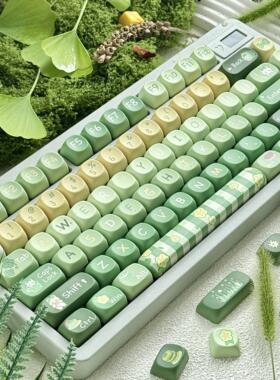 新品限时优惠向晚外设SOA高度抹茶小兔机械键盘键帽