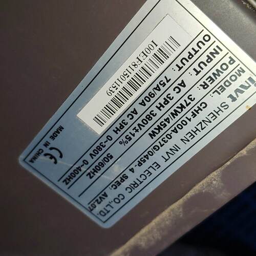 CHF100A-037G/045P-4 英威腾变频器 三相380V 37KW/45KW议价维修