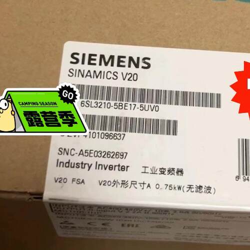6SL3210-5BE17-5UV0 工业变频器 V20 FSA 0.75kW无滤波议价维修