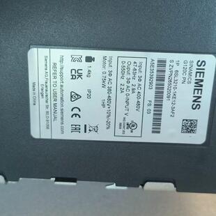 6SL3210-1KE12-3AF2 变频器 G120C PN 0.75kW 工控配件议价维修