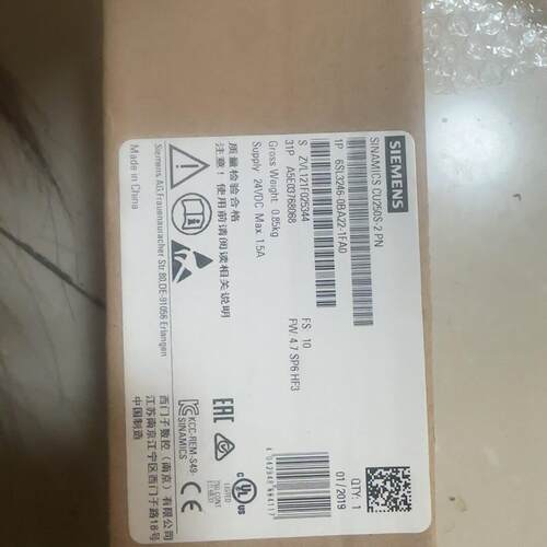 6SL3244-0BB12-1FA0 工控控制单元 CU250S-2 PN模块议价维修