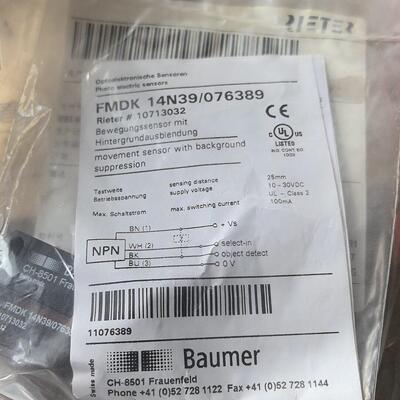 FMDK 14N39/076389 光电传感器 堡盟工控自动化配件议价维修