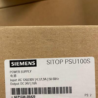 6EP1334-2BA20 稳定电源 SITOP PSU100S 单相24V DC 10A议价维修