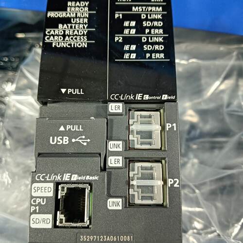 R08ENCPU PLC CPU模块 带USB网口 支持CC-Link IE控制网议价维修
