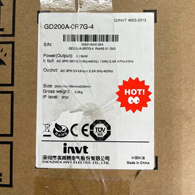 GD200A-0R7G-4 英威腾变频器 0.75kW三相380V工控设备议价维修