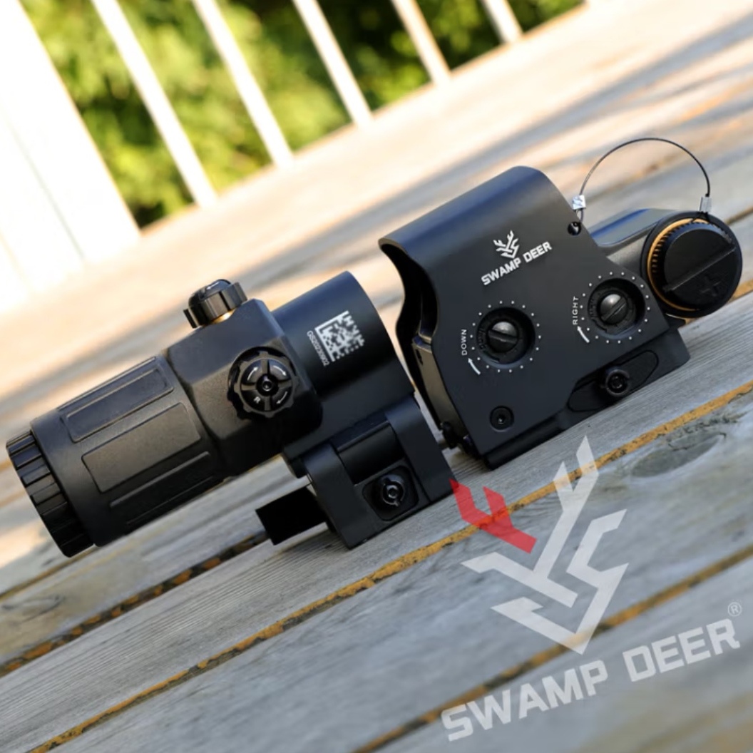 沼泽鹿金属全息红点558G33侧翻模型20MM快拆固定3倍放大模型弹弓