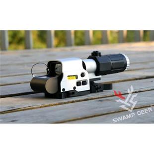 沼泽鹿金属全息红点558G33侧翻模型20MM快拆固定3倍放大模型弹弓