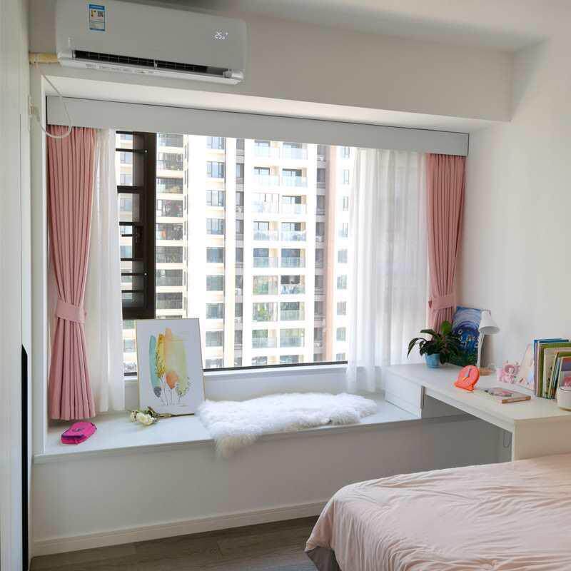 体电动轨道窗帘盒挡板装饰带一智能灯窗轨道盒帘子F869H5H9单双轨