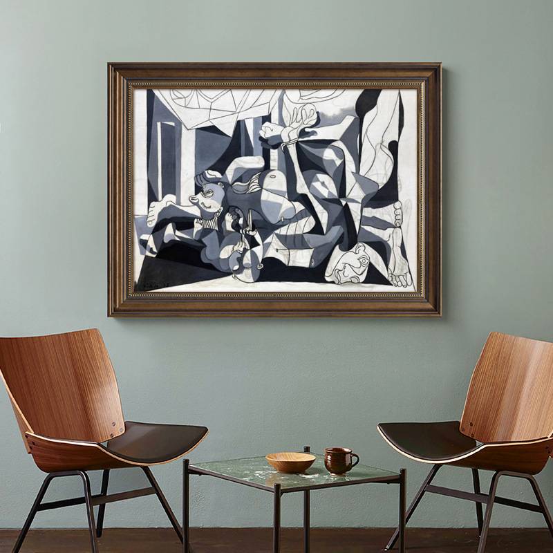 油画世界名画毕加索抽象欧式餐厅装饰画书房卧室床头挂画饭厅壁画图片