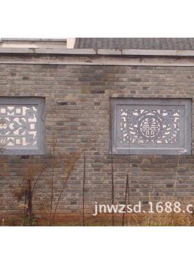 曲石雕窗纸阳仿头窗石纸雕刻图片古建石1774刻窗古户纸价格