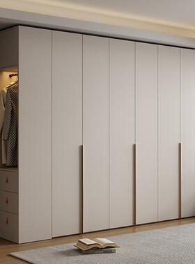 实木多衣柜家卧用室小户型新款2205现代简约KTS大衣柜层板柜B^t