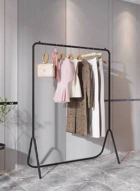 挂衣用架现货落地卧室室内现代易衣帽架奢家阳台晾简QKM晒收纳轻