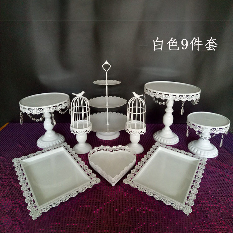 欧式铁艺蛋糕盘婚庆甜品台