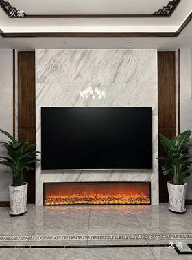 2D暖电子壁23芯LED假火焰装饰用别墅客厅民炉宿电取假火炉壁垒德
