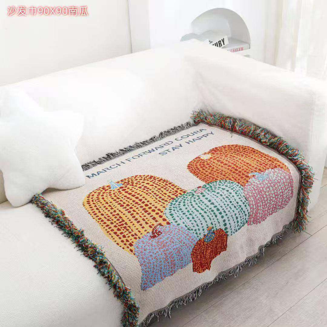 新高档沙发巾沙FHN扶发垫靠盖布盖大巾背巾手巾多功能尺寸