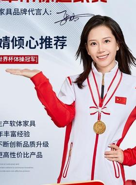 NHS代简约轻奢1.5米8双人木软实包科技床布现艺床主卧室大气