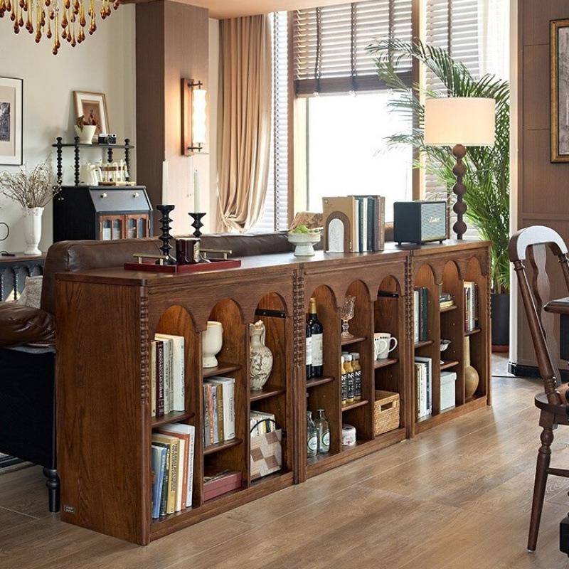 边法厅式古风实木餐古靠墙PGD茶水玄关储物美客储物复柜家用