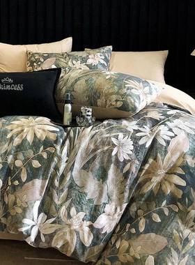 奢高支长绒棉lxy20249纯棉磨毛床上四秋冬新套款轻加厚全棉床单件