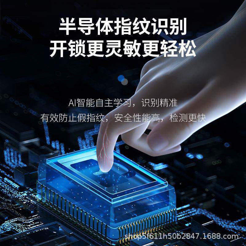 球能锁半钥导体指纹识别密智码锁智能Q3形锁匙锁智能家用球形机械