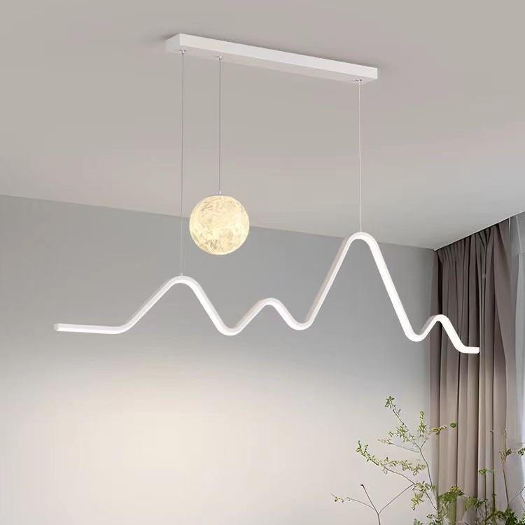 2025新款现代约轻奢新简吊中52994式客餐厅厅吧台店铺网红极简创