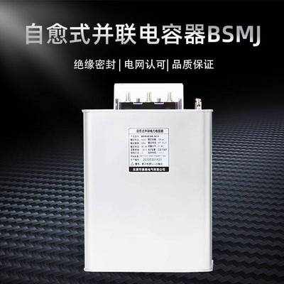 BSMJ0.45-20-3智能自愈式低压并联电容器三相电力无功补偿器JP柜