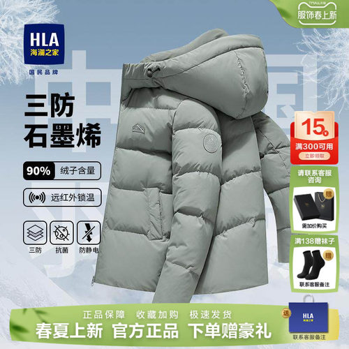 石墨烯三防连帽羽绒服
