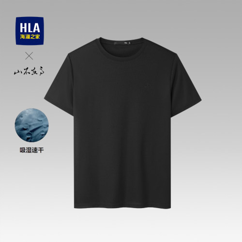 海澜之家圆领吸湿速干短袖T恤男