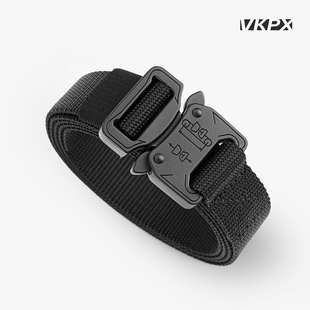 2.5cm窄款 合金快拆插扣战术腰带尼龙轻便对插调松紧通勤皮带男女