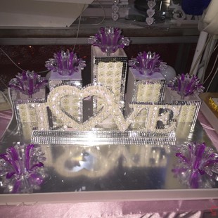 速发婚庆道具香香塔烛台两用桥2恋槟槟塔发光杯之025新款 香槟酒塔