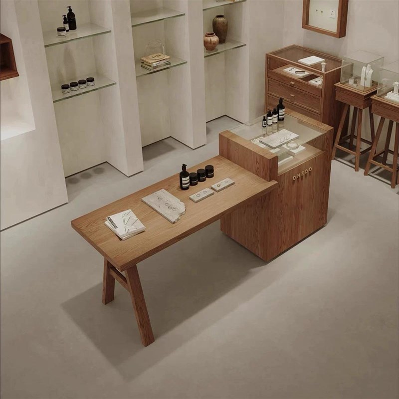 速发服装店中岛台流水台多功能陈列展示桌饰品展示台操作台直播拍
