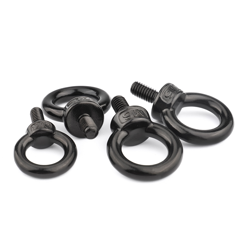 速发04黑色不锈钢O型吊环M栓螺丝螺2螺丝帽M4螺5M6M8M10M1母M14M2