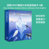 Student Edition Print 进口英文版 Softcover Literature Grade 美国霍顿米夫林HMH中学文学阅读学生书Into 六年级 校区团购优惠