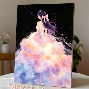 2026新款钻石画星空婚纱公主高颜值手工DIY贴画5d满钻十字绣客厅