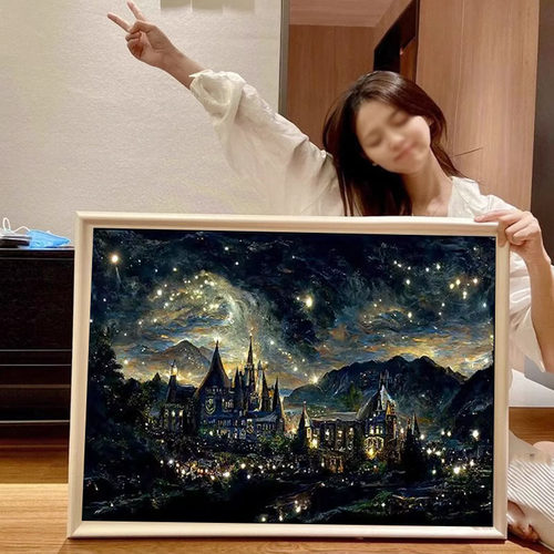 霍格沃茨钻石画满钻2026新款高难度女孩子手工diy贴画十字绣客厅