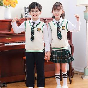 小学生班服英伦风校服运动会合唱服幼儿园服学院儿童诗朗诵演出服