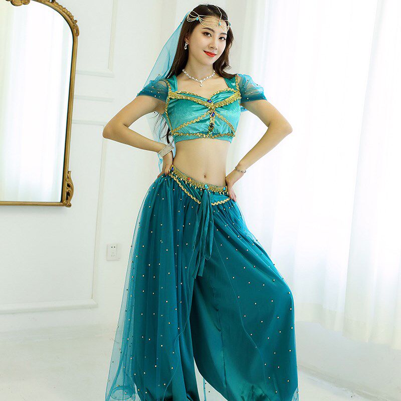 速发阿拉丁神灯茉莉公主舞蹈服肚皮舞套装成人儿童新款表演服练功