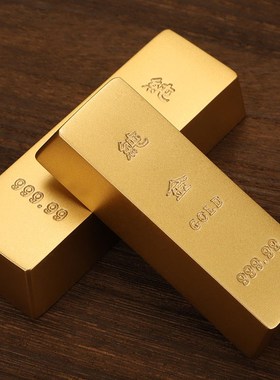 速发黄铜假金条假礼砖道条足重实心纯铜金具摆件装饰开业乔迁金品