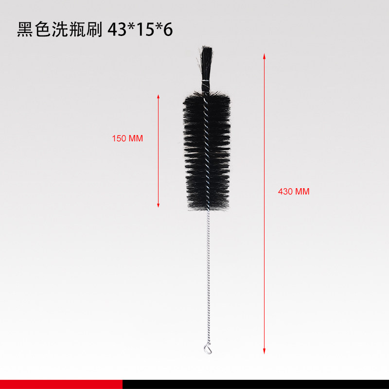 速发试管刷猪毛洗瓶扫管道疏通刷子加长杆刷旋转清洗刷铁丝棕毛管