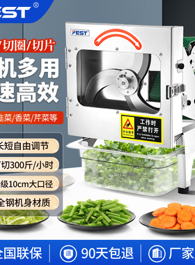 FEST商用切葱机电动小型韭菜芹菜豆角段大葱沫辣椒圈切葱花机商用