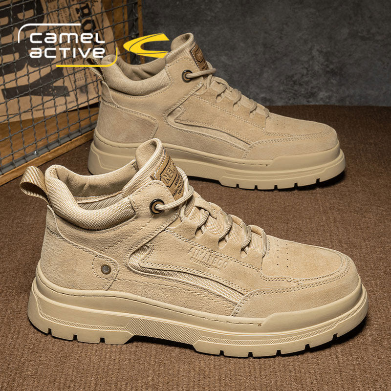 德国骆驼动感马丁靴男款秋冬真皮美式工装靴子男士户外徒步登山鞋,流行男鞋,马丁靴,淘宝优惠券,粉丝福利购,淘宝优惠卷