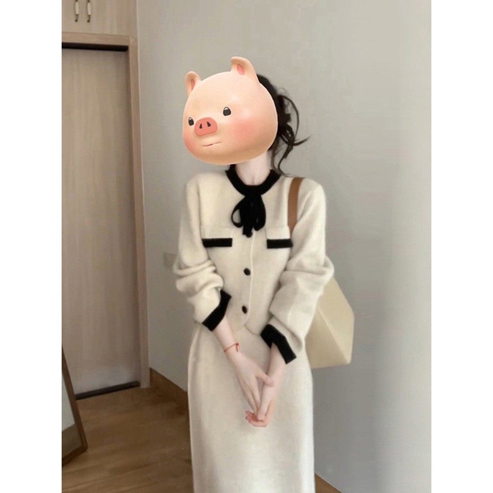 欧洲站小香风套装秋冬穿搭一整套韩系毛衣针织半身裙子两件套装女,女装/女士精品,时尚套装,淘宝优惠券,粉丝福利购,淘宝优惠卷