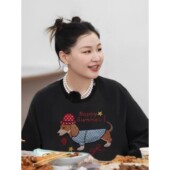 美式 日本代购 金靖同款 覆古加绒卫衣女2025秋冬独特超好看外套上衣