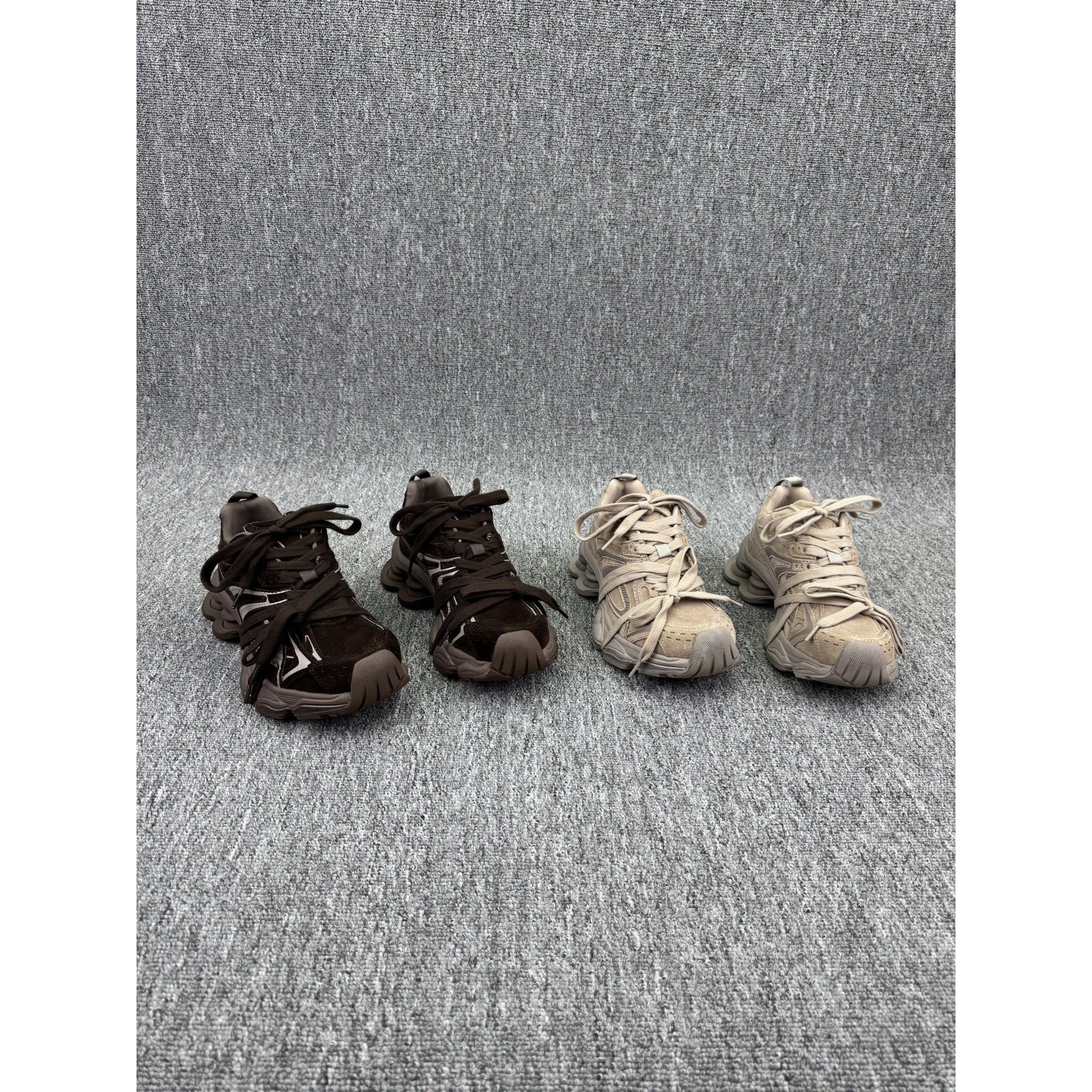 欧洲站欧货真皮女鞋2025秋季新款高跟厚底松糕鞋系带休闲老爹鞋潮