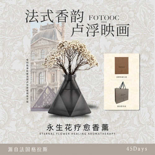 Fotooc无火香薰法国香精真花扩香