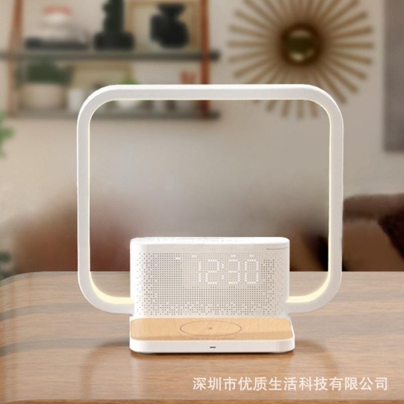 定时135灯开灯唤醒灯白噪睡眠音响夜充伴睡音氛围灯无线电闹钟