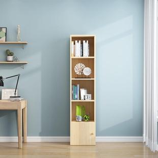 简易窄书柜落地边儿童书架窗木置物架实格子架夹角缝储物收纳JZJ*