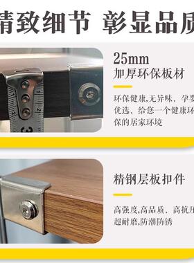 日式钢木物置架架架落地多层客厅阳台储物家HKO用厨房微波炉收书