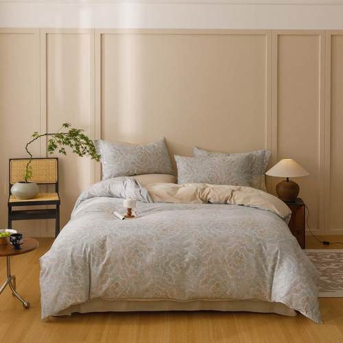 2磨0WXP2系5新款全棉印花毛古中列四件套